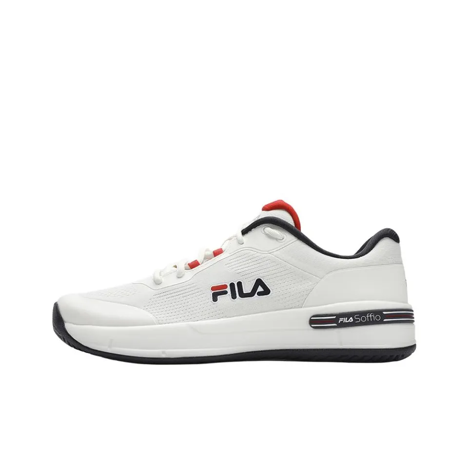 FILA Корт Устойчивые к Износу Низкие Кроссовки для Тениса Мужские Белые