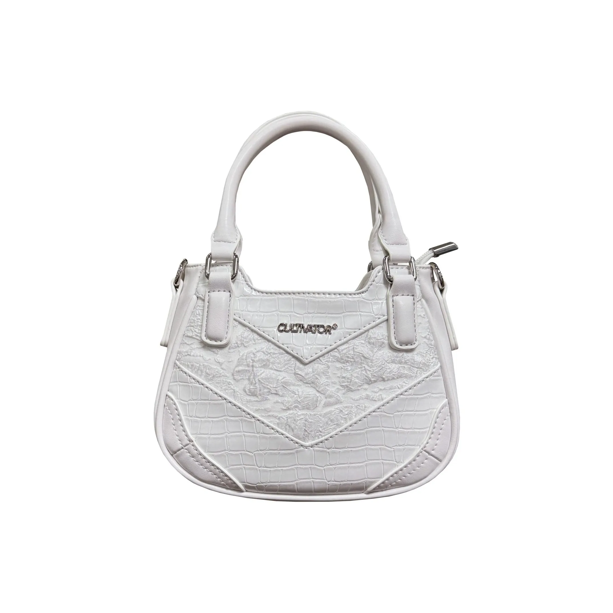 CULTIVATOR Сумка через плечо из ПУ (полиуретана) кожа маленькая белый черный