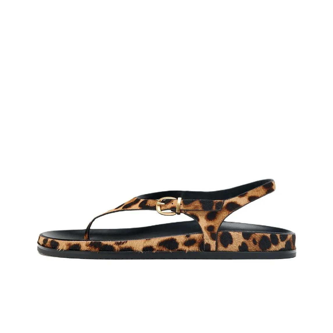 ZARA One Ремень Сандалии 2 см Женские Коричневый