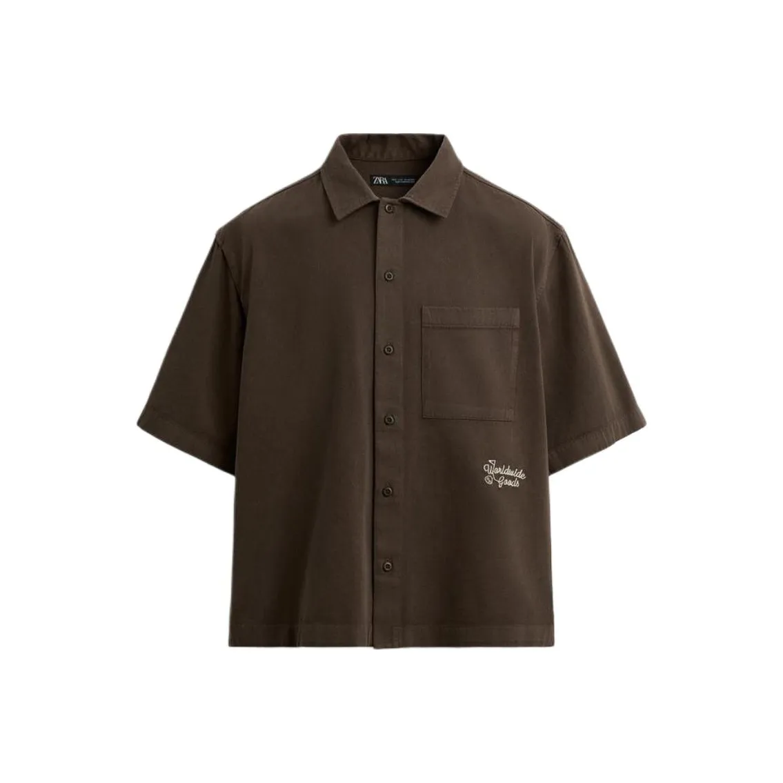 ZARA Коричневые Мужские Рубашки