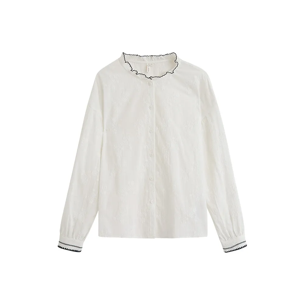 Inman Жемчужно-белые Женские Рубашки