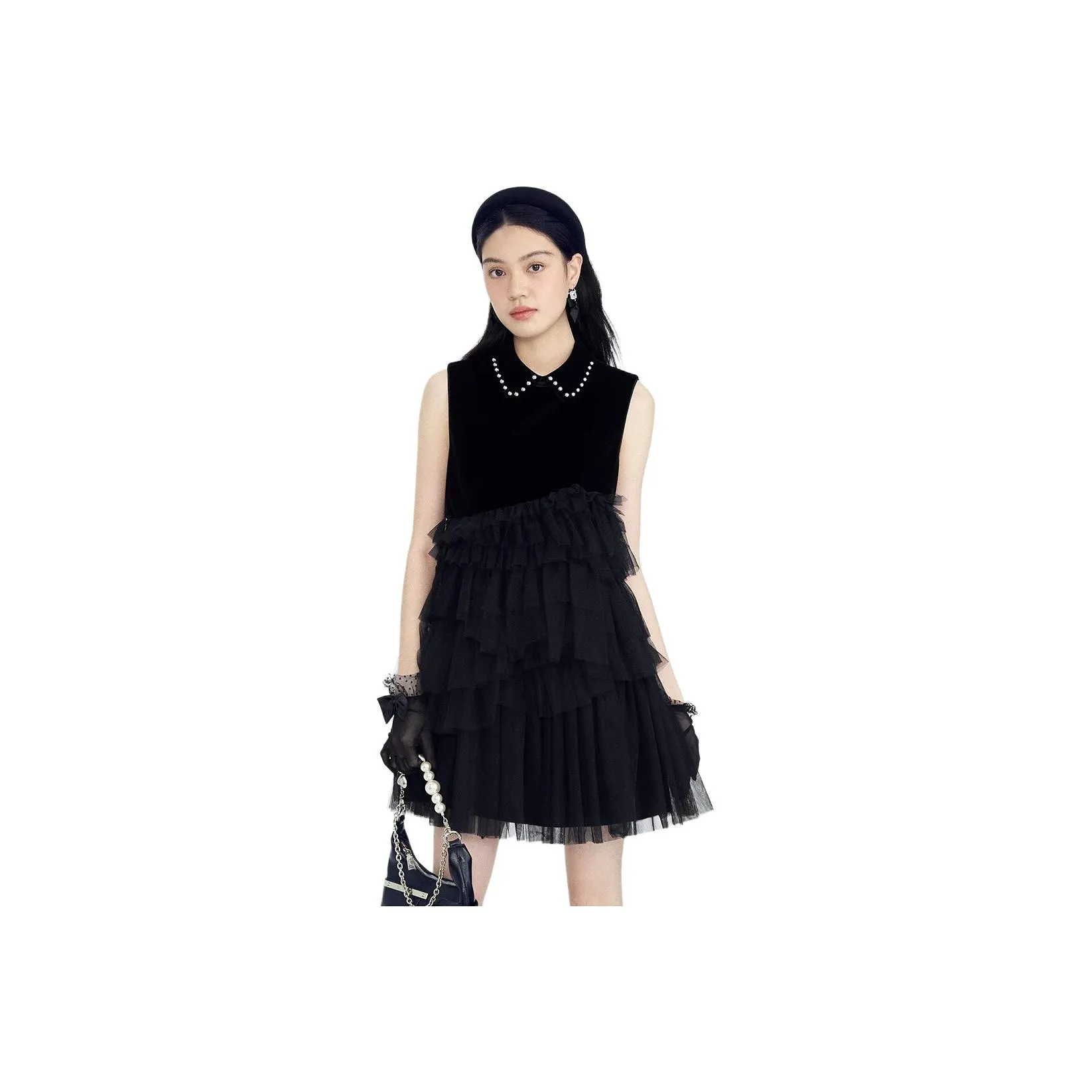 AIVEI Sleeveless Dress Women's Black