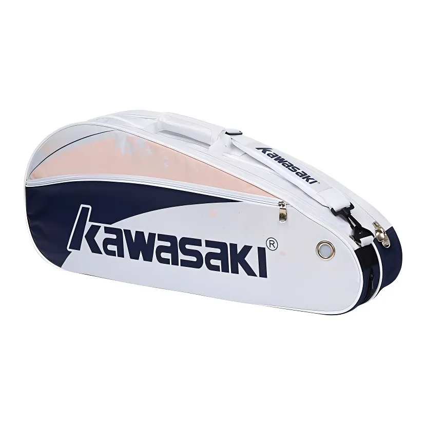 Kawasaki Badminton Racket Bags 3 Pack Preppy Style Shoulder Bag Cherry Blossom Pink Unisex Individual Shoe Compartment