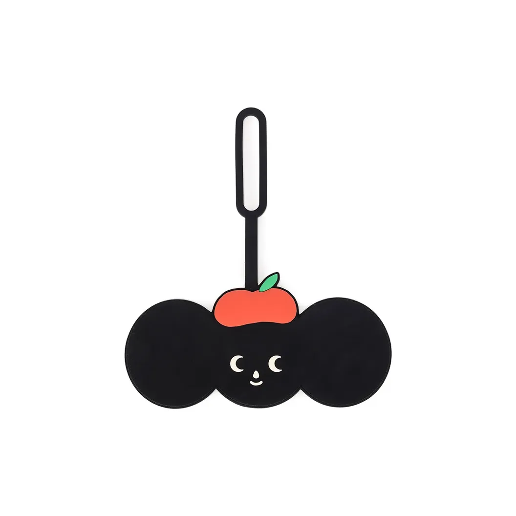 Bromen TYAKASHA Коллаборация Силиконовый материал Метка для багажа Черный Оринг