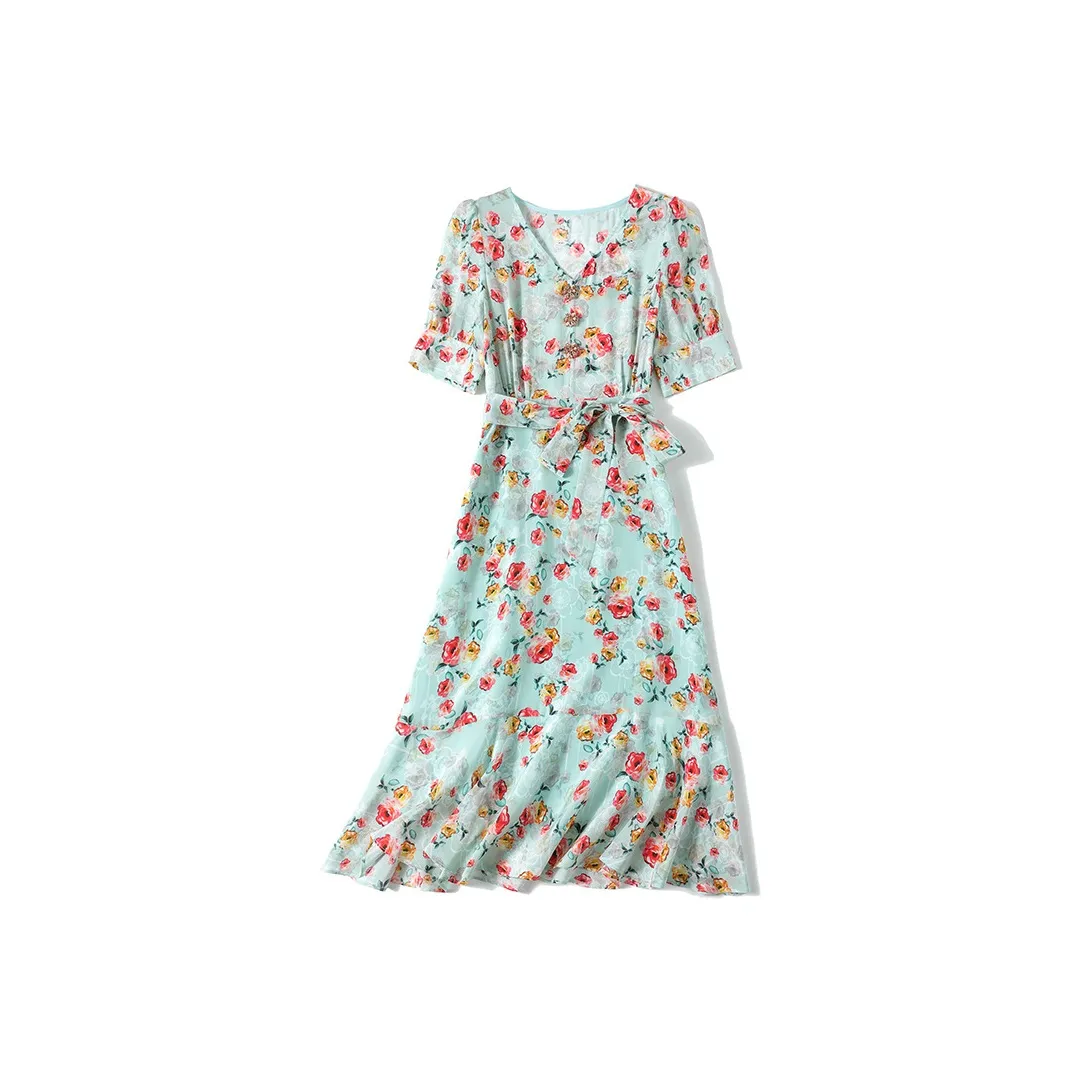 Devanro Короткий рукав Платье Женское