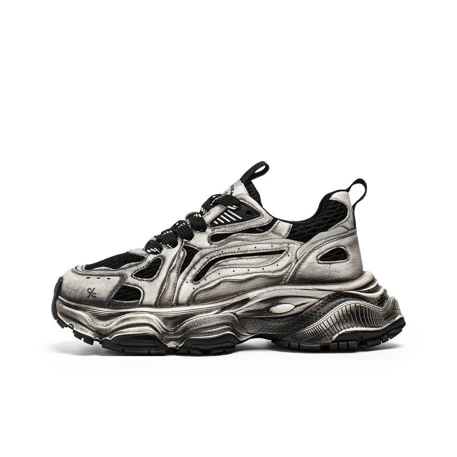 Colorful Creations Slip Resistant, Abrasion Resistant, Breathable, Lightweight Low Top Chunky Sneakers Men's