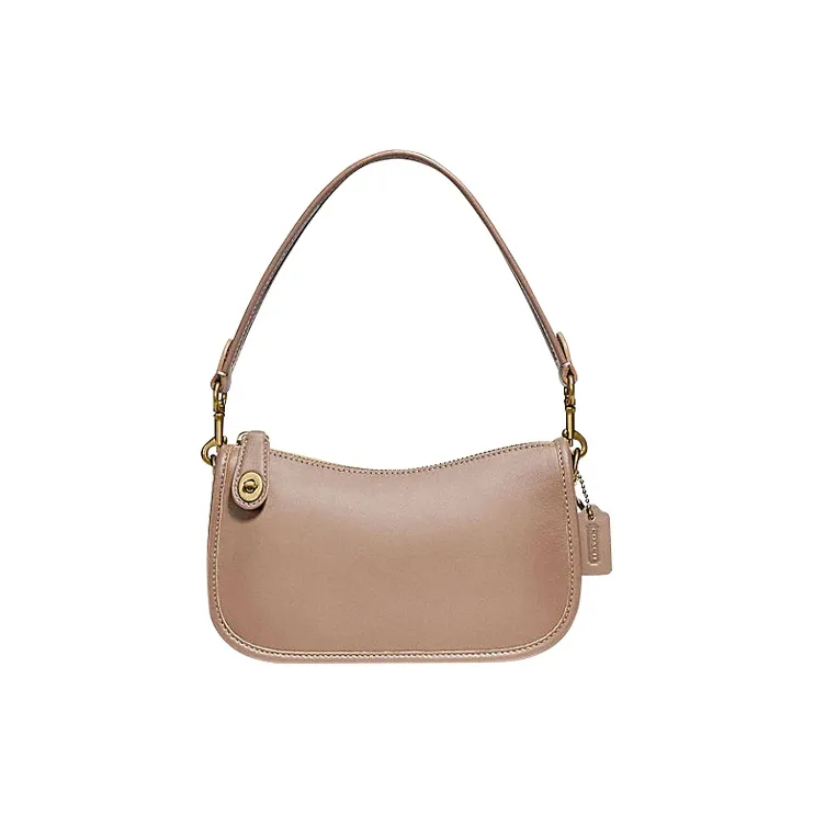 COACH Swinger Leather Shoulder Bag Handbag Crossbody Bag Shoulder Bag Women's Oat