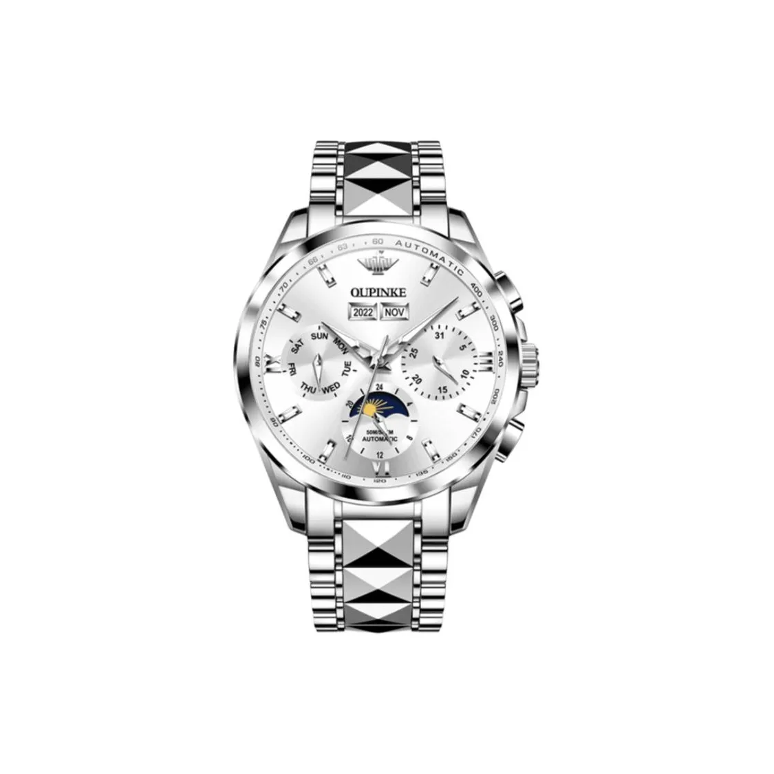 Oupinke Механические Мужские Часы 40мм*12мм*20мм Белый