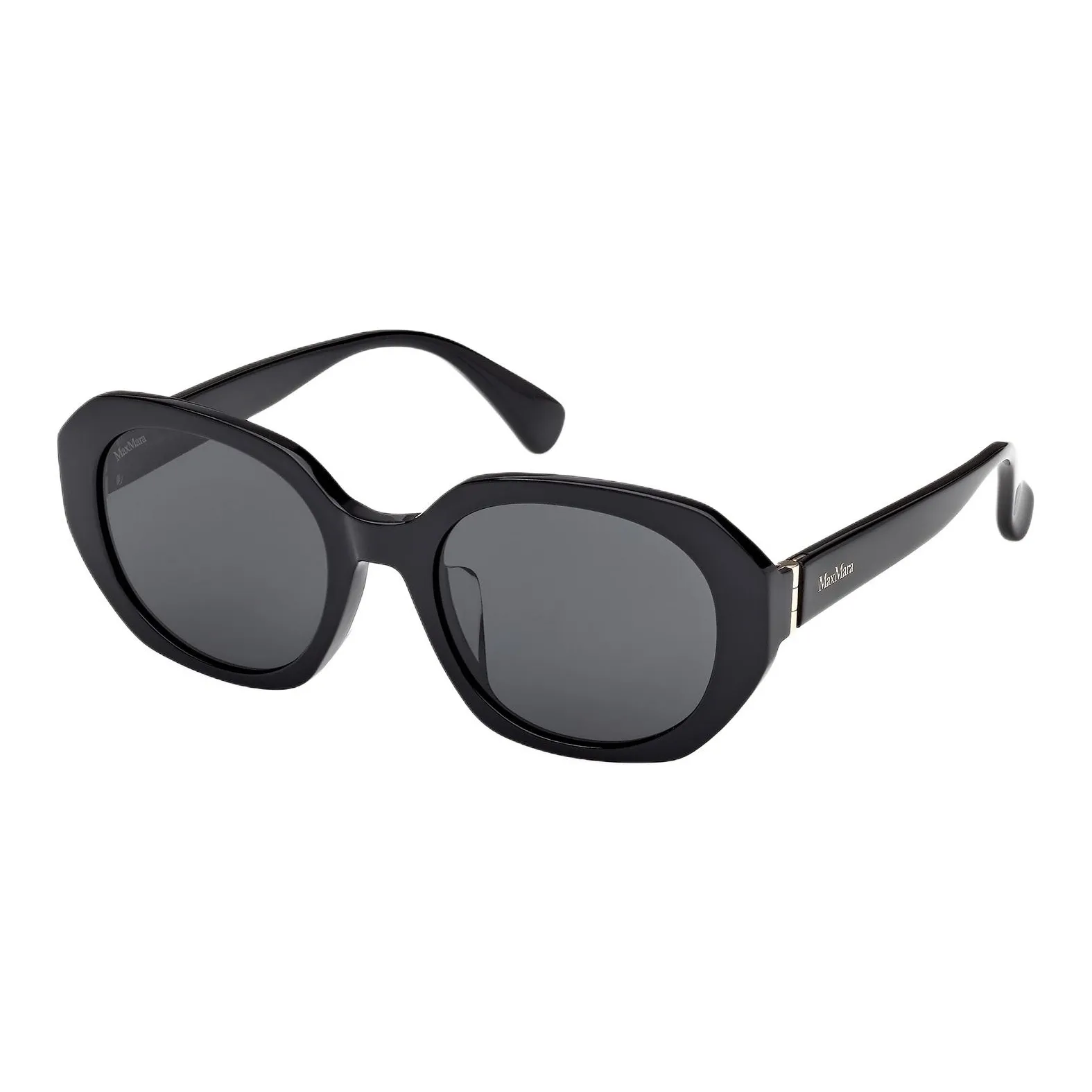 MaxMara Пластиковая оправа нерегулярная форма солнцезащитные очки унисекс черный