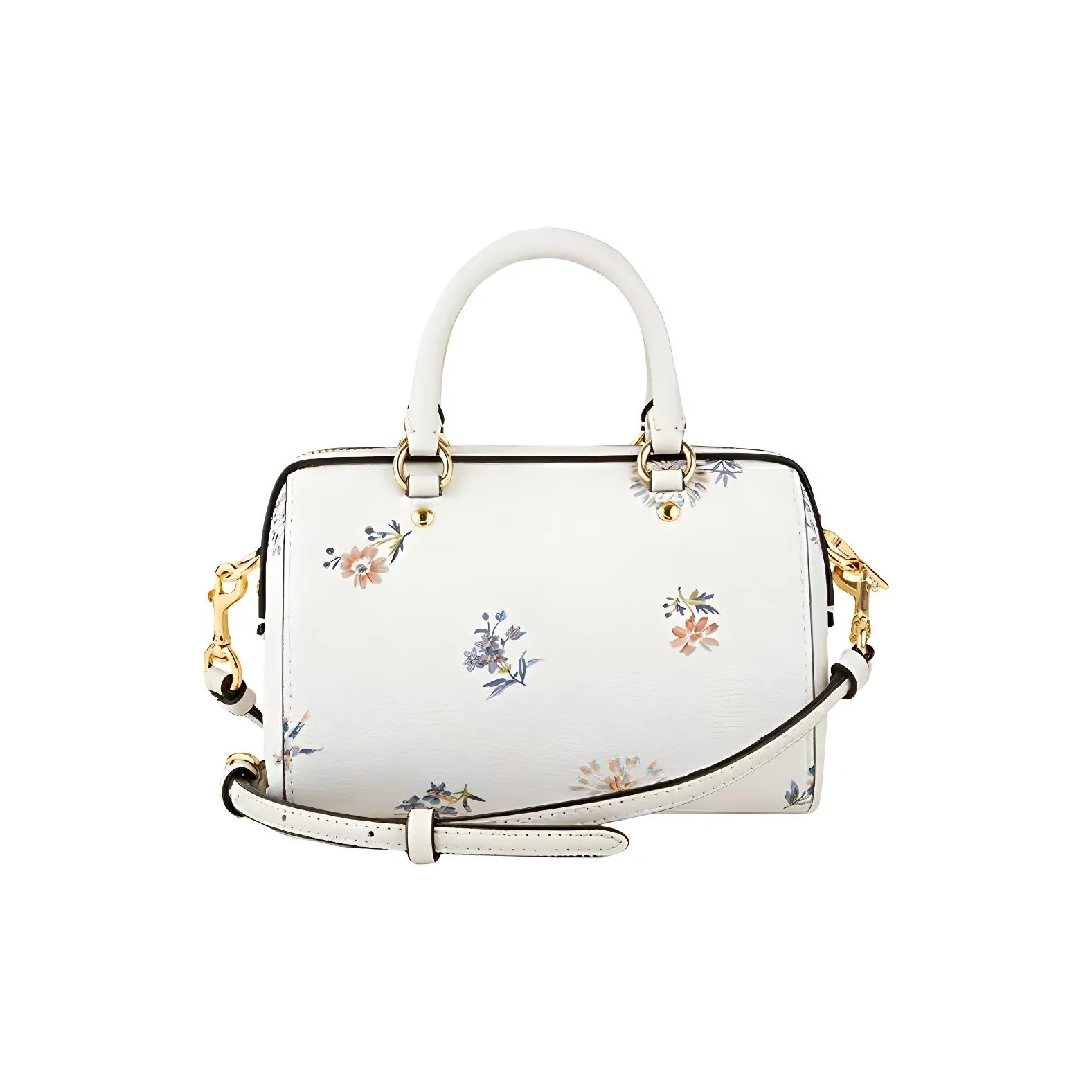 COACH Rowan Leather Crossbody Bag, Shoulder Bag, Handbag Mini Women's White