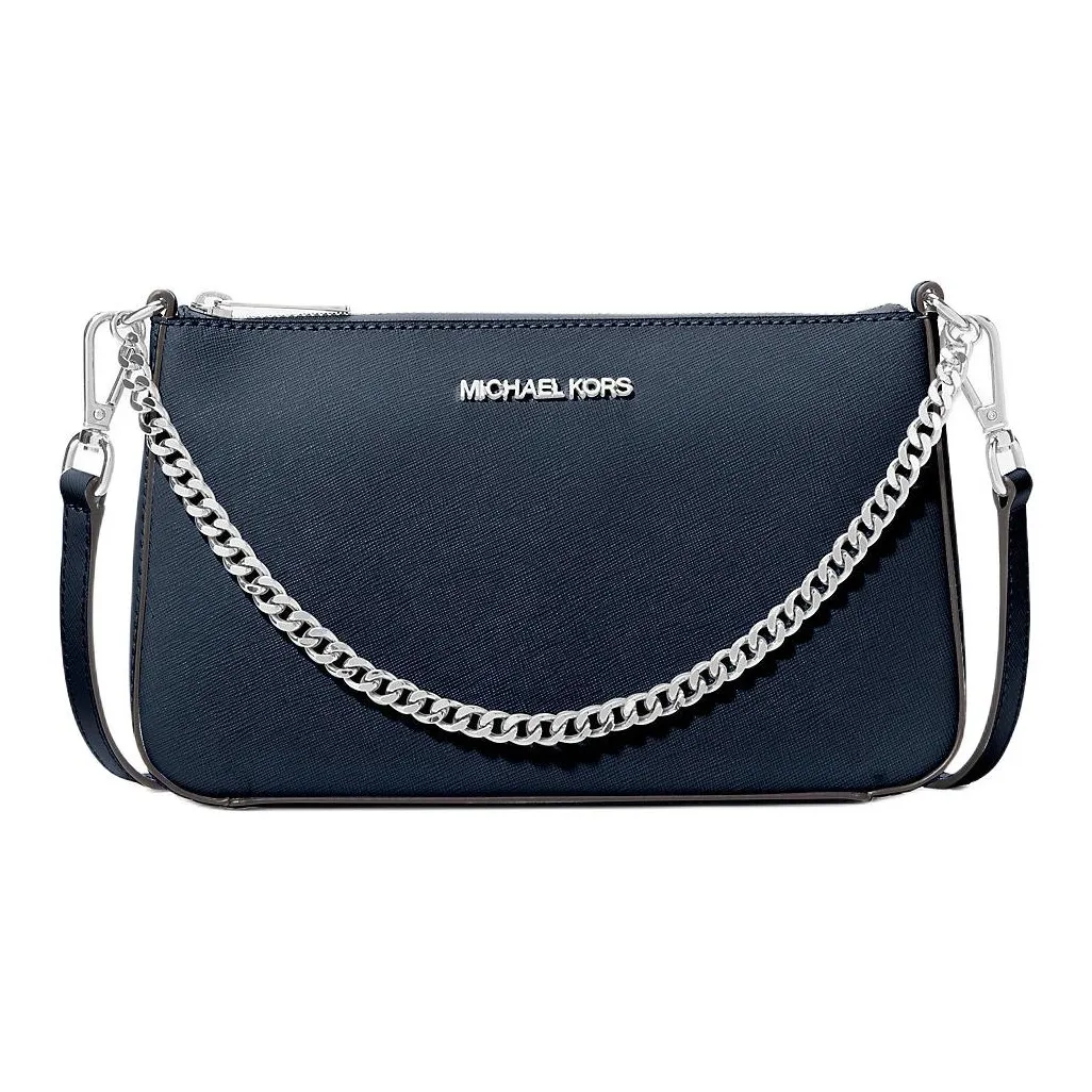 MICHAEL KORS Jet Set Saffiano Кожа Сумка через плечо Средняя Женская Морской синий