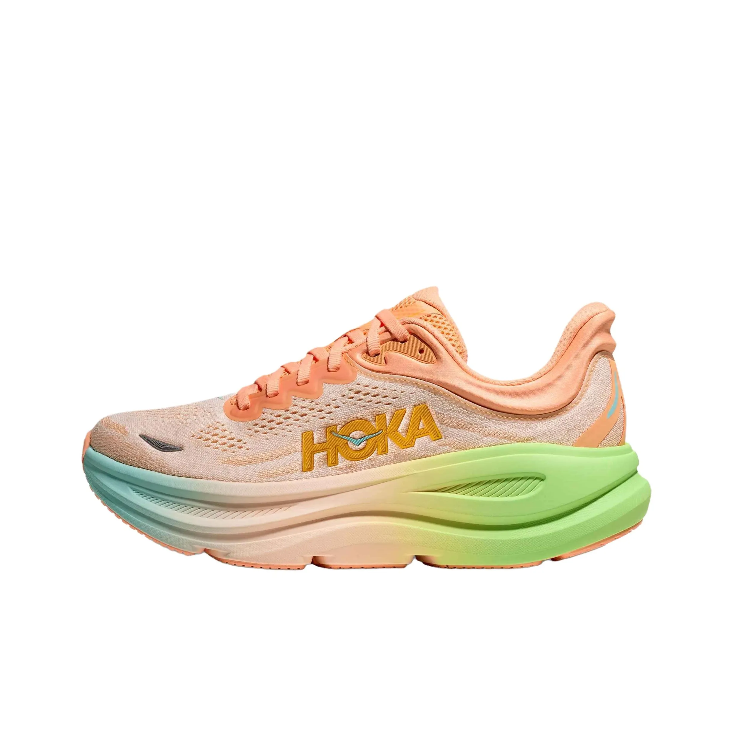HOKA ONE ONE Bondi 9 Устойчивая к истиранию Низкая Обувь для Беговых Тренировок и Длинных Бегов Повседневная Женская Розовая