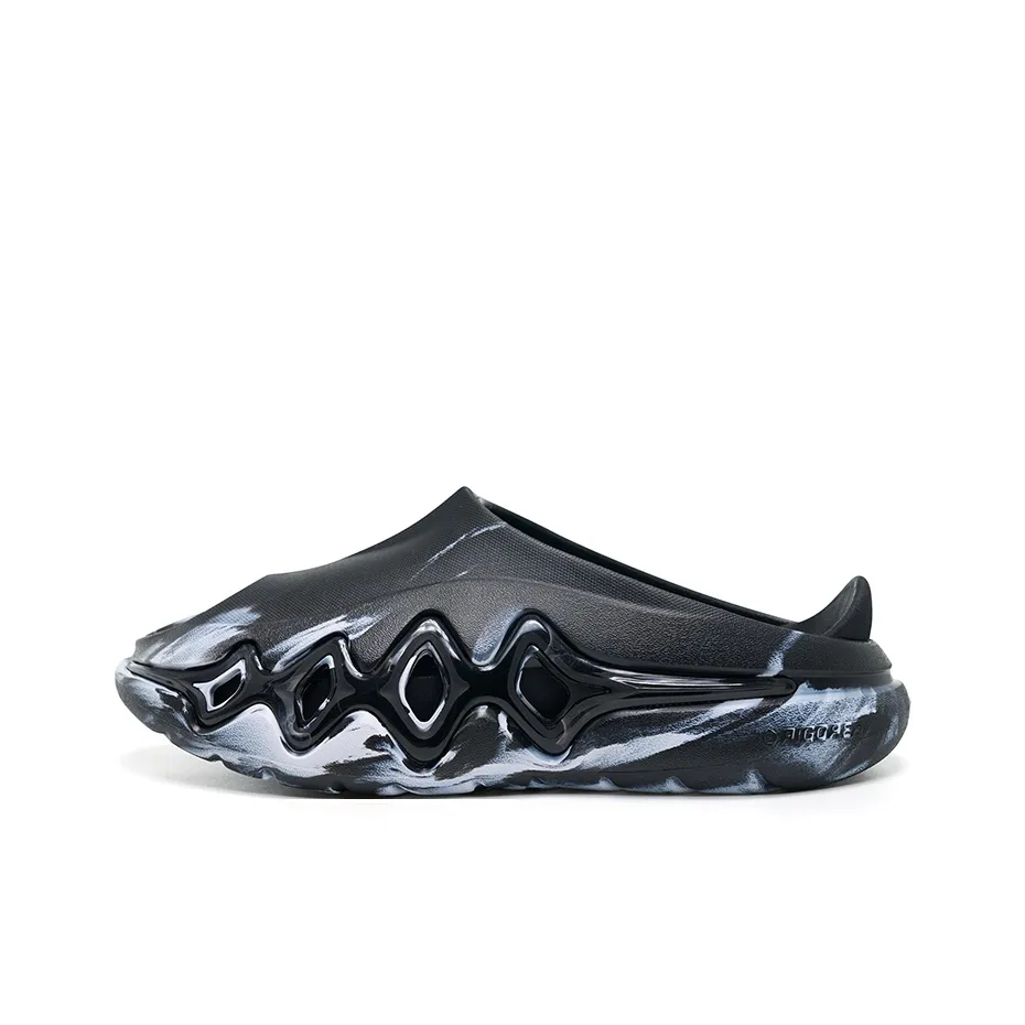 RIGORER Shark 3 Slip-Resistant Shock Absorbers Слипоны Унисекс Черный Белый