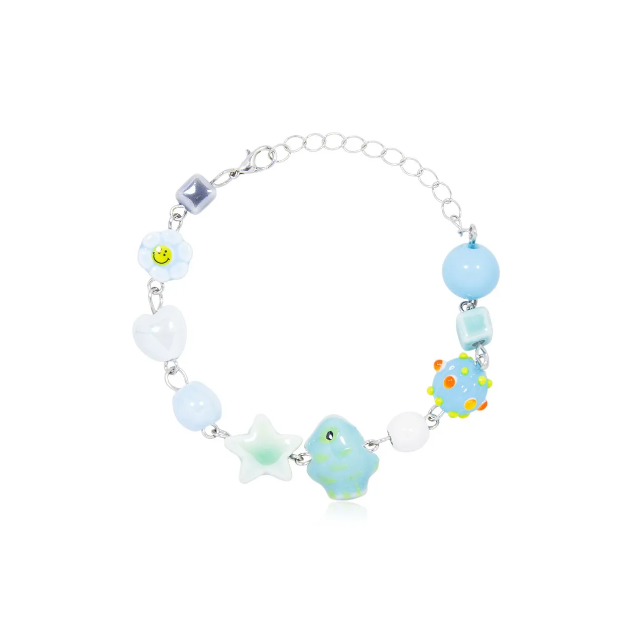 AWE Титановая сталь Бестия Подарочный набор Дизайн Звезда Cute Cartoon XIAOYUER Браслет с бусинами Женские