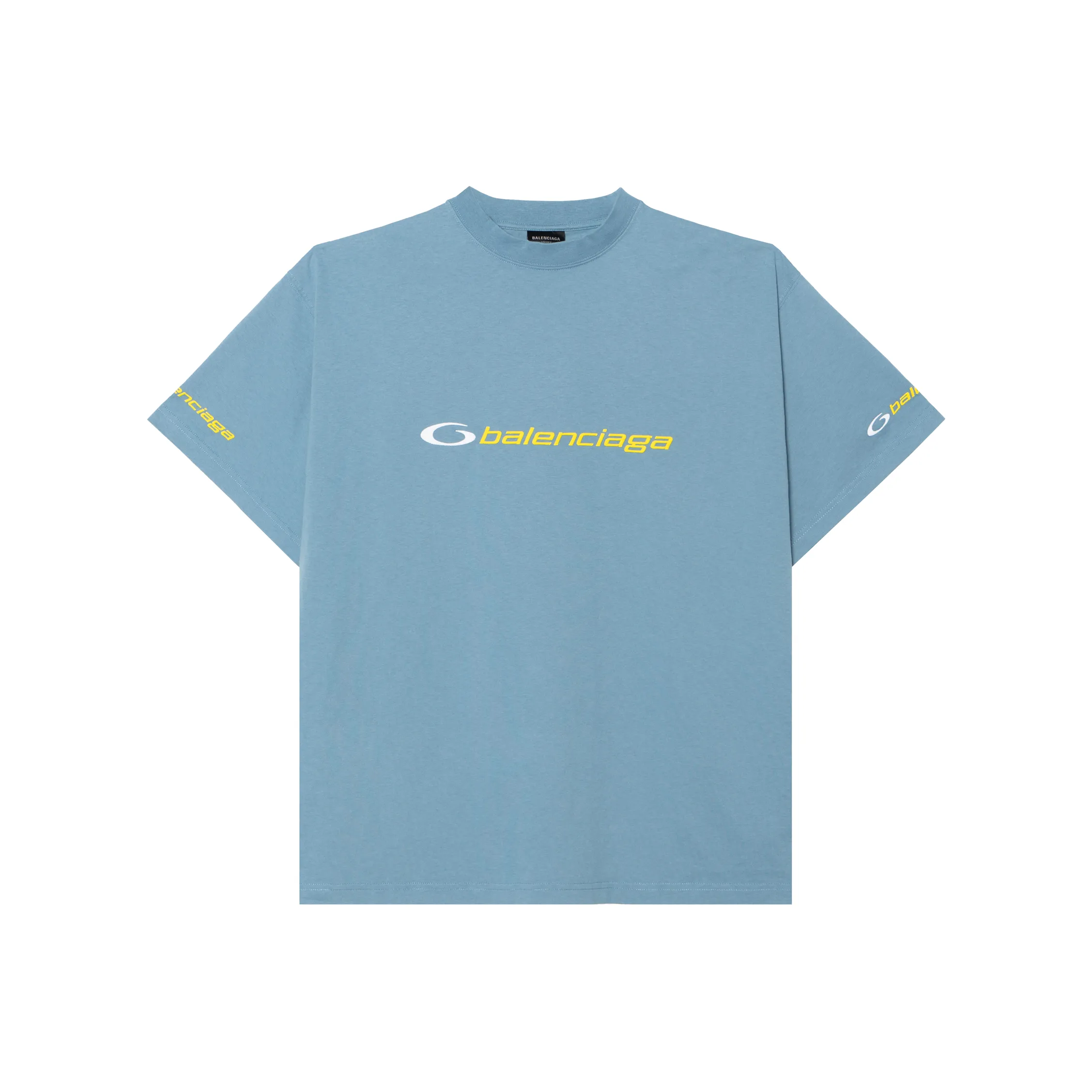 Balenciaga SS25 T Shirt Regular Fit Men's Blue
