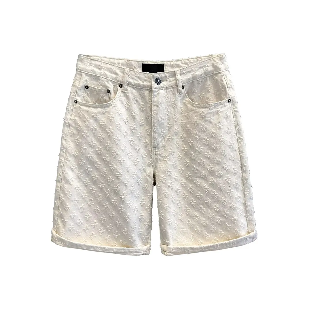 GEOGRE ALEX Белые Мужские Джинсовые Шорты