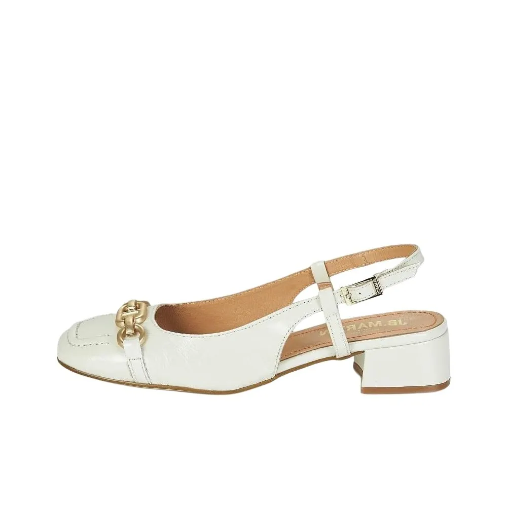 JB MARTIN Chunky Heel High Heels 3cm Women's White