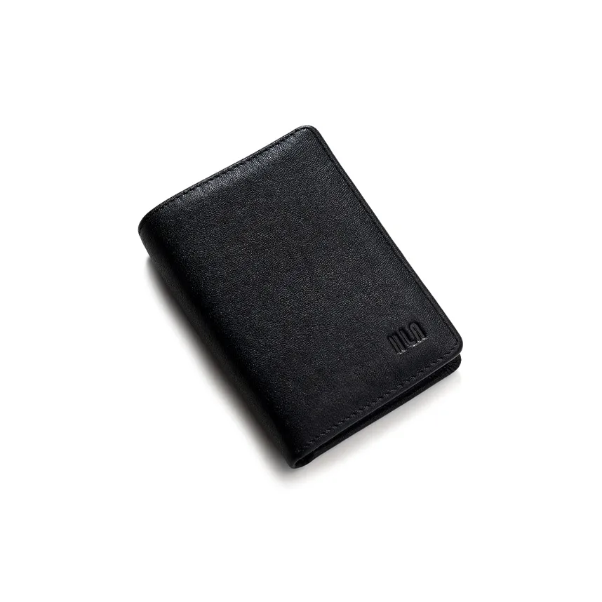HLA Кошелек из коровьей кожи держатель для карт кошелек стандартный мужской черный