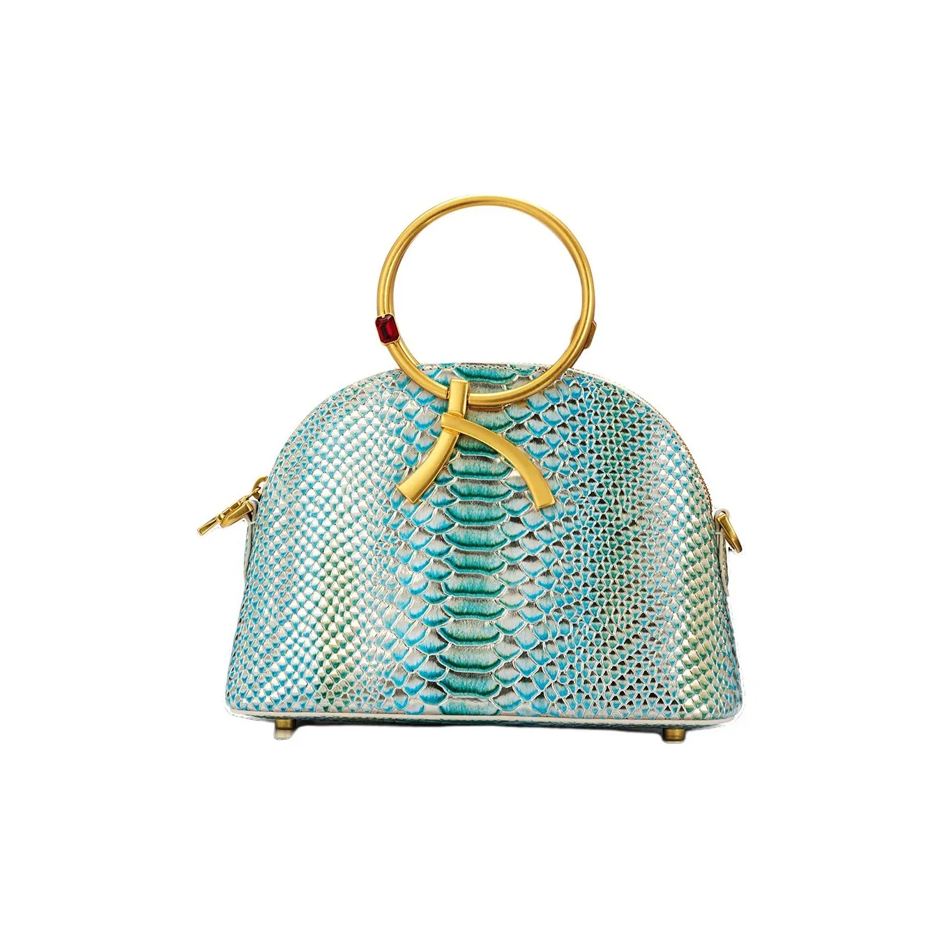 Roberta Di Camerino Коровья кожа Сумка Стандартная Женская Золотая Синяя