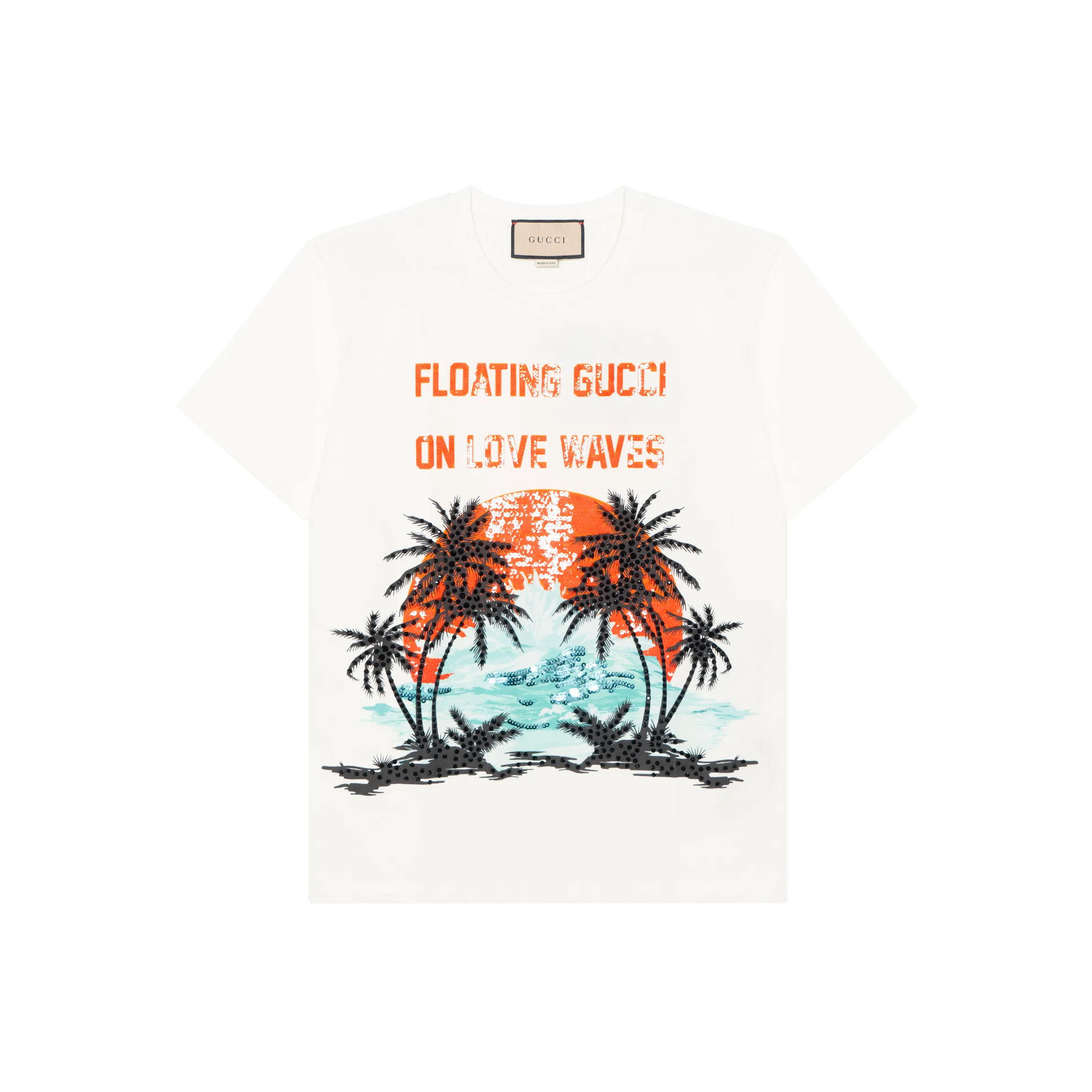 GUCCI Стандартная футболка Женская Белая