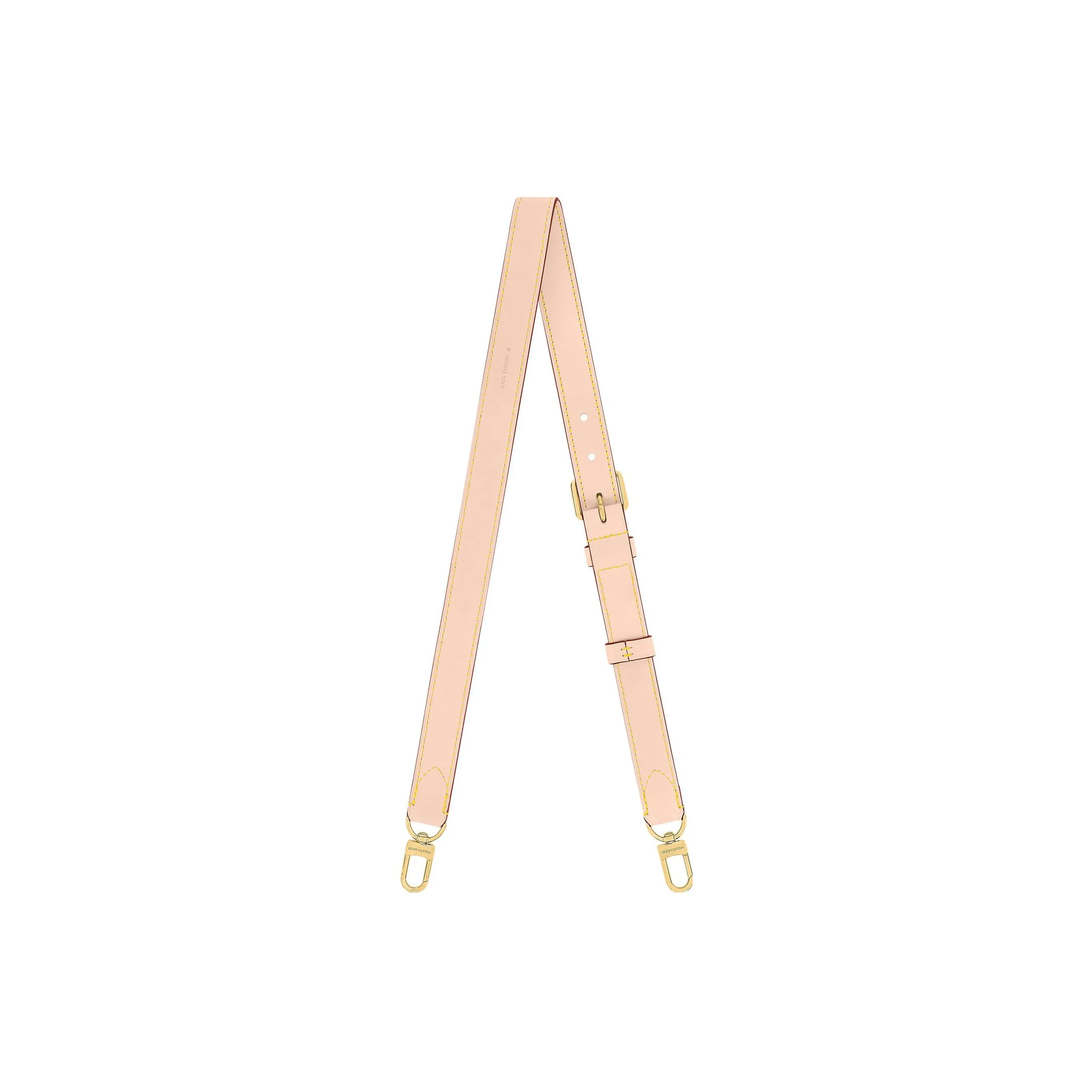 LOUIS VUITTON Cow Leather Bag Strap Women's Pink