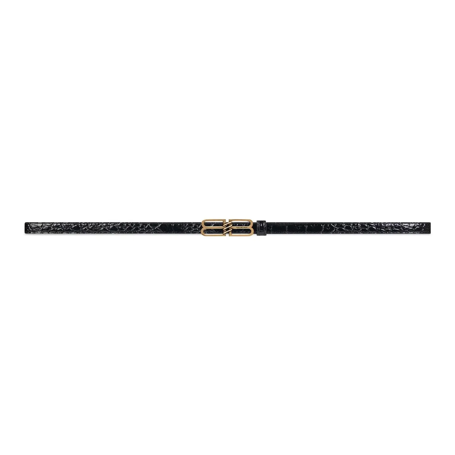 Balenciaga Leather Belts Women's Black