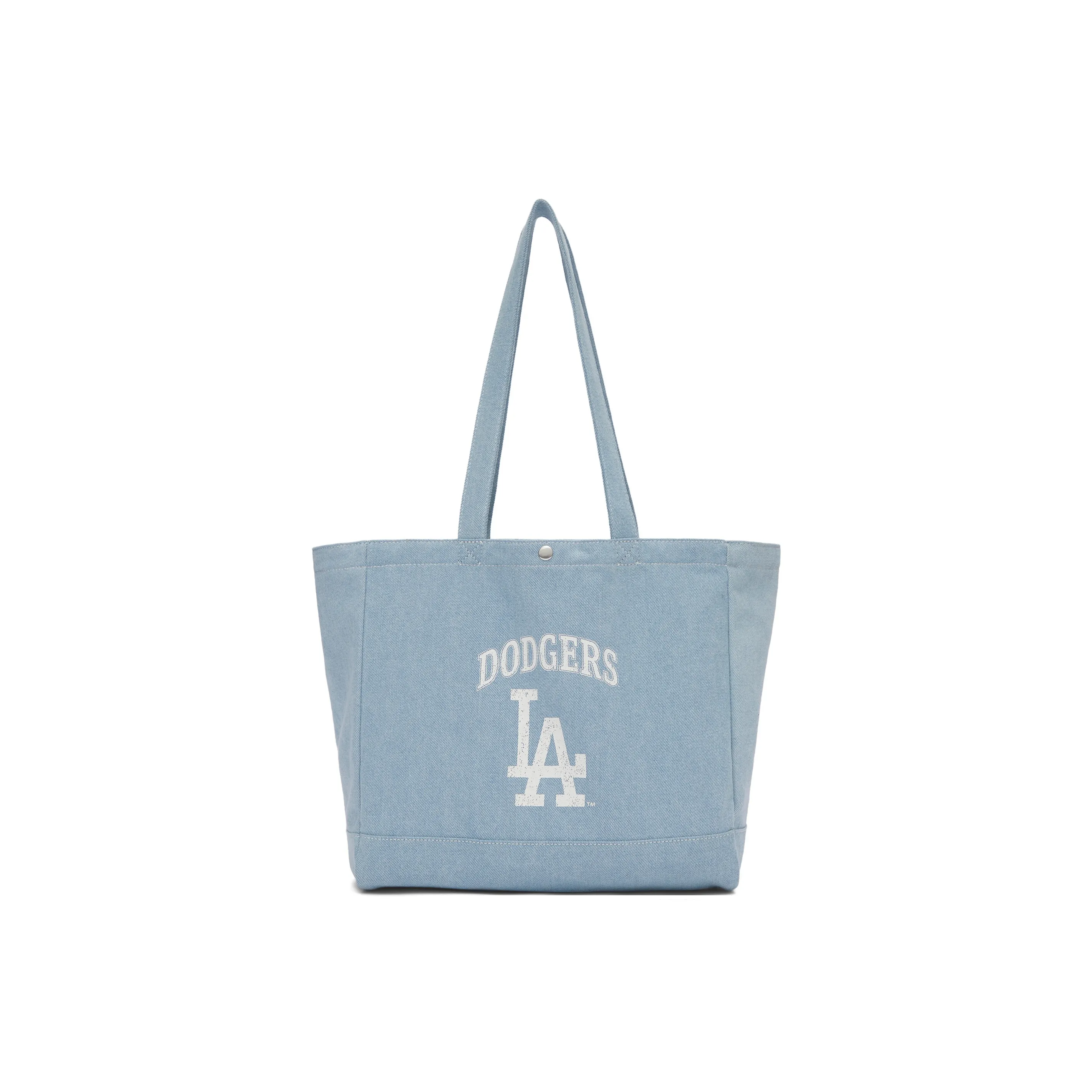 MLB Los Angeles Dodgers Cotton Shoulder Bag Tote Backpack Laptop Bag Students Portable Unisex Blue