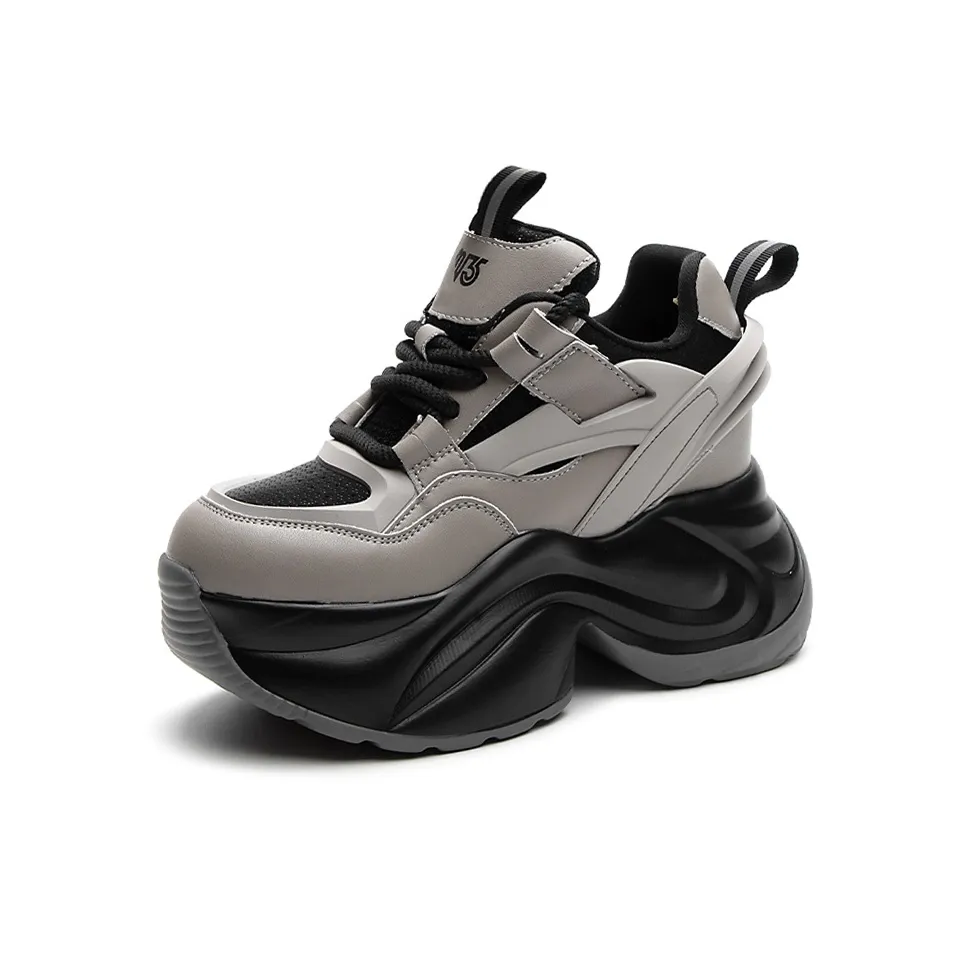 Shoe Cabinet Floral Language Wear resistant And Lightweight Low Top Chunky Sneakers 9cm Women's