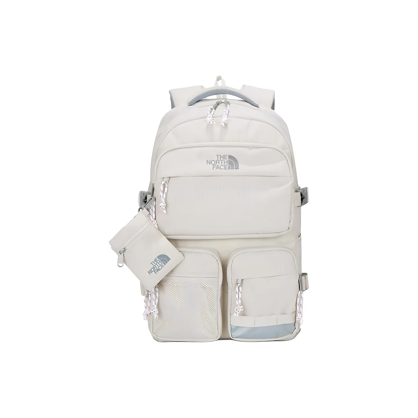 THE NORTH FACE Polyester Backpack Regular Unisex Ecru