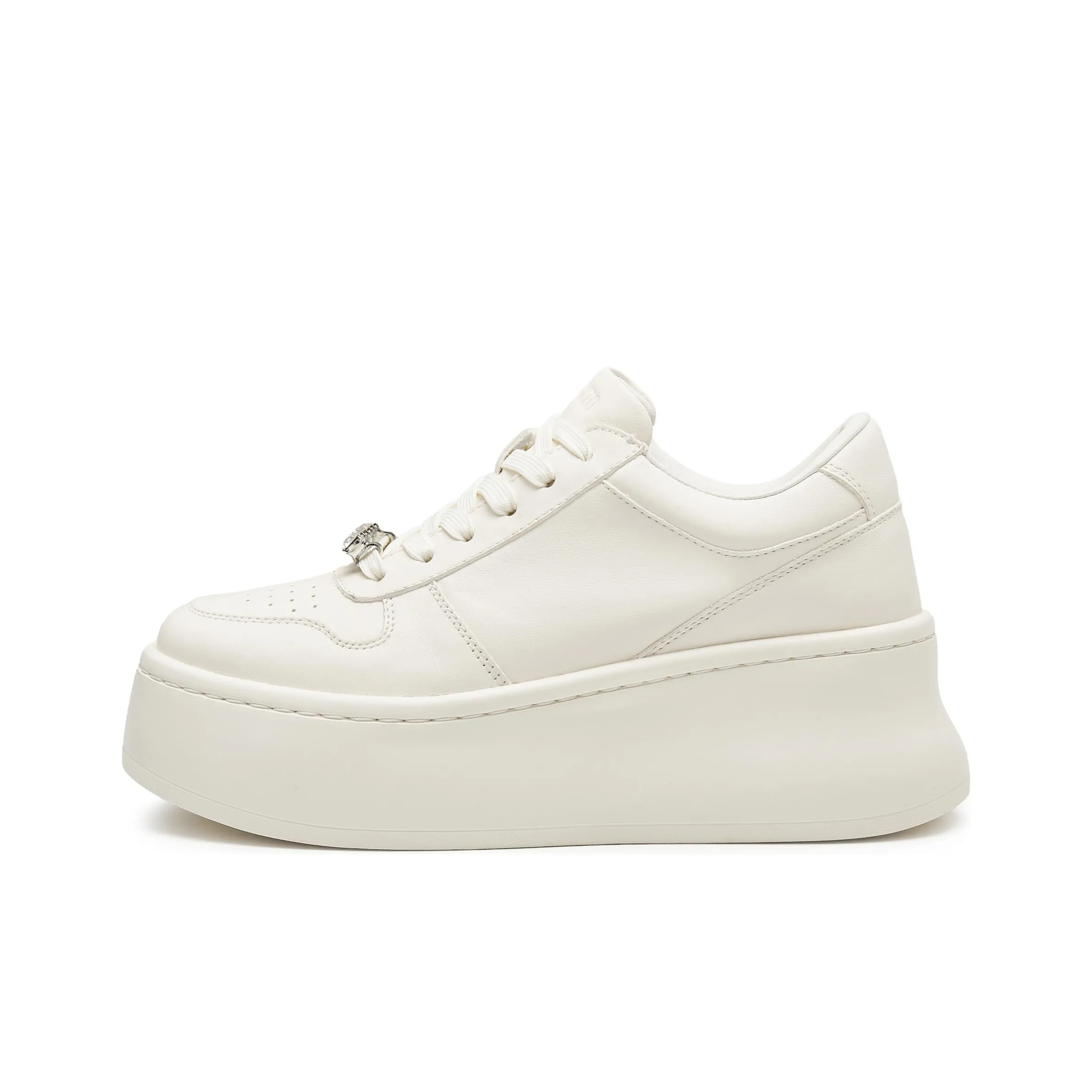 Staccato Low Top Скейтборд Кроссовки Женские Кремово-Белый