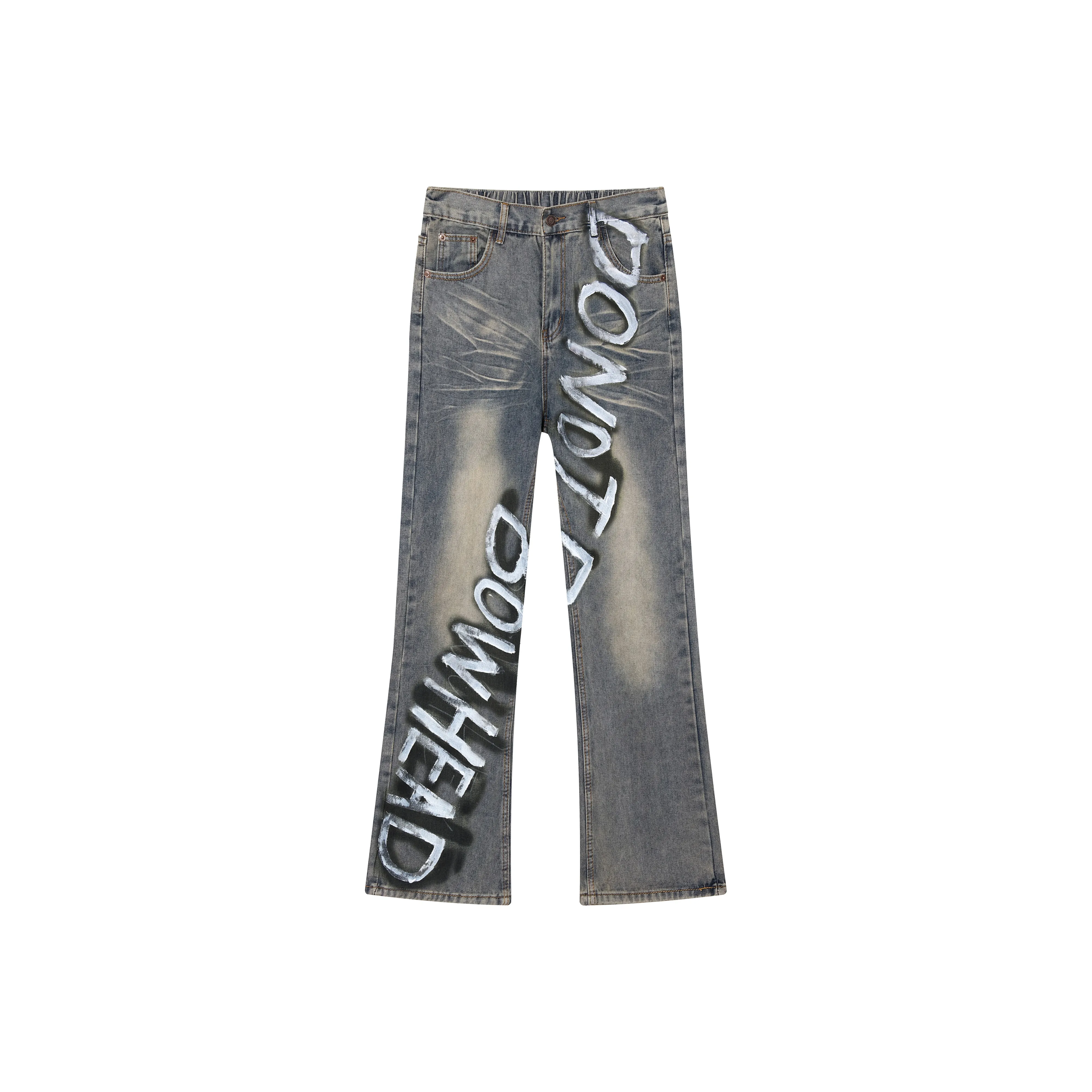 DNBH Loose Fit Straight Fit Bootcut Jeans Unisex