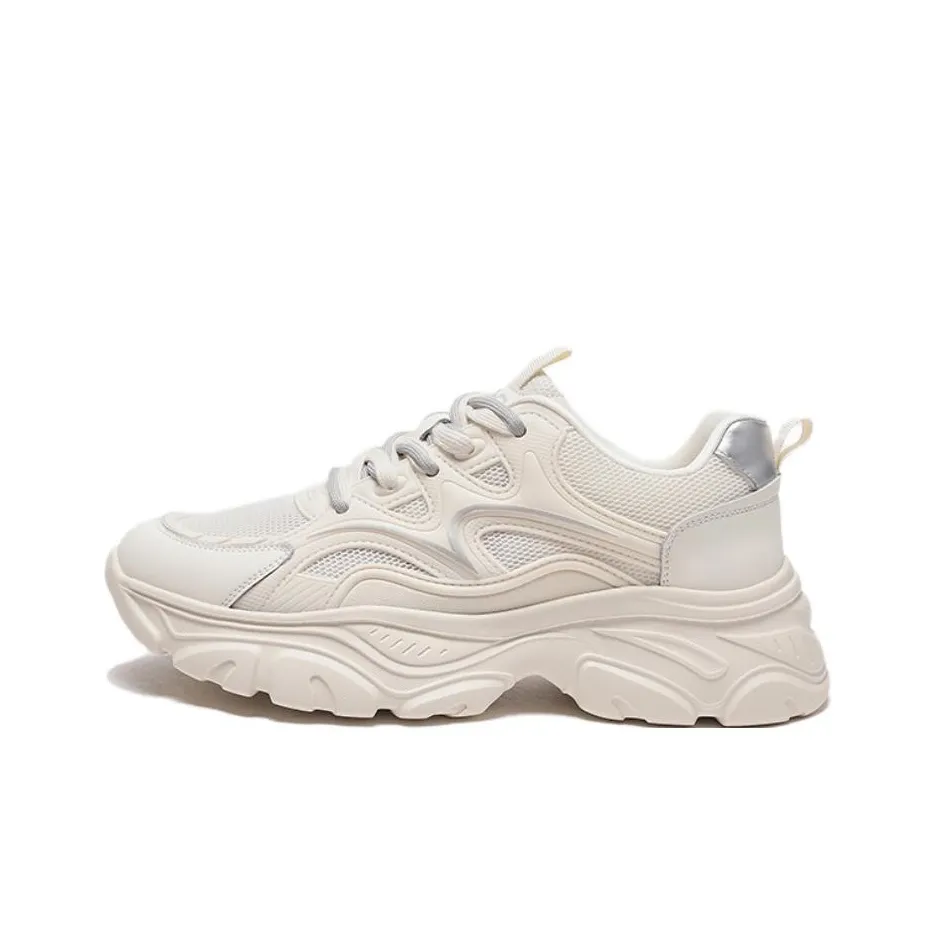 Hotwind Low Top Chunky Sneakers Men's Beige