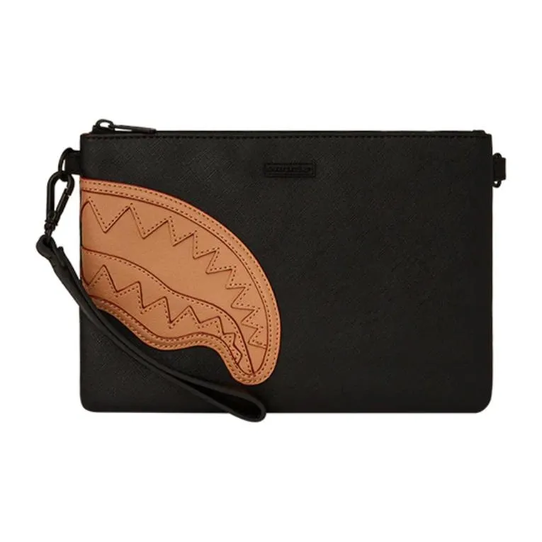 SPRAYGROUND Сумка-конверт из ПВХ клатч маленькая унисекс черный коричневый