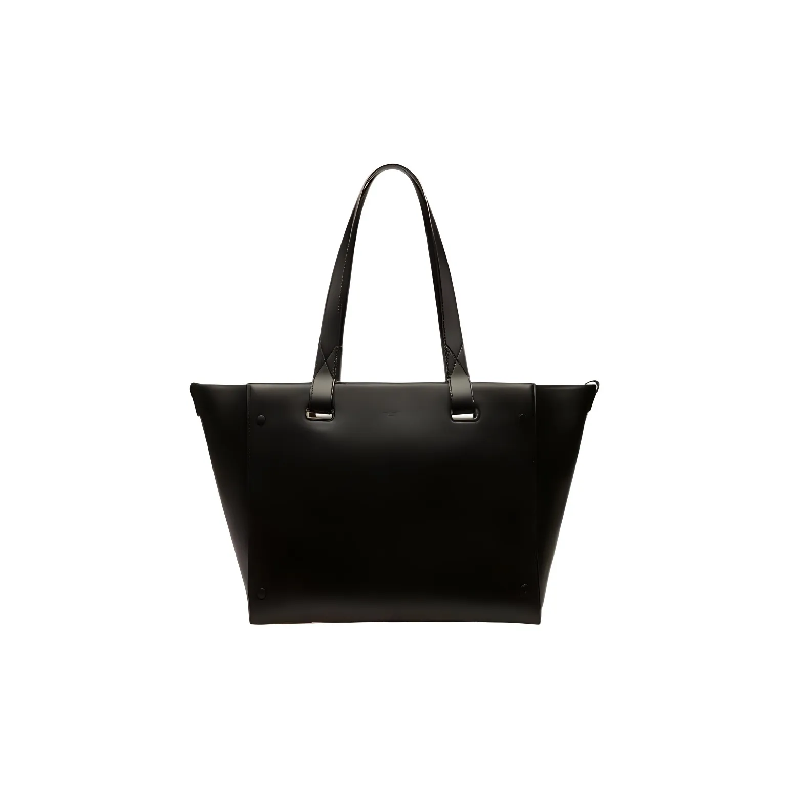BALLY Cow Leather Tote Bag, Shopping Bag, Handbag Medium Size Women's Black