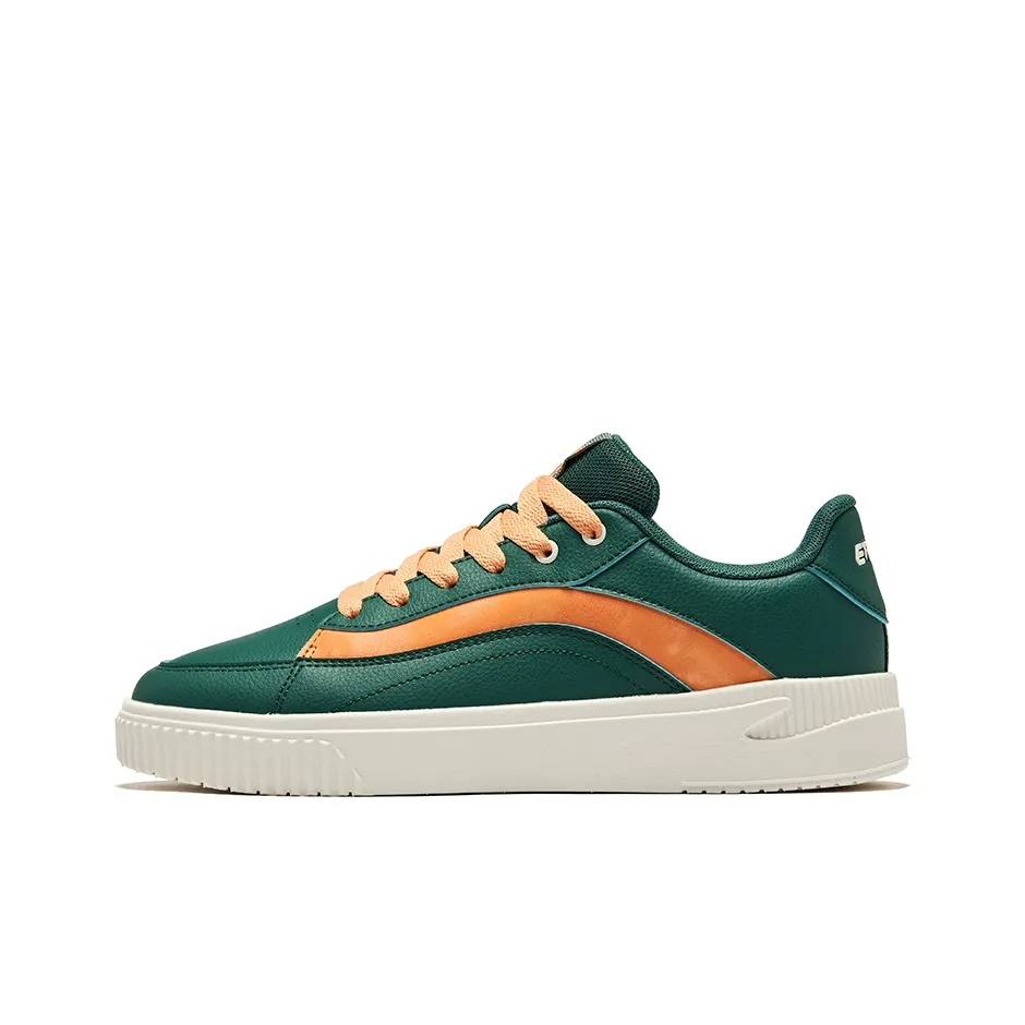 Erke Flying Phoenix Slip-resistant Abrasion-resistant Low-top Skateboard Shoes Men's Mountain Green Apricot Orange Эрке Летающий Феникс Противоскользящие Устойчивые к износу Низкие Кроссовки для скейтбординга Мужские Горный Зеленый Абрикосовый Оранжевый