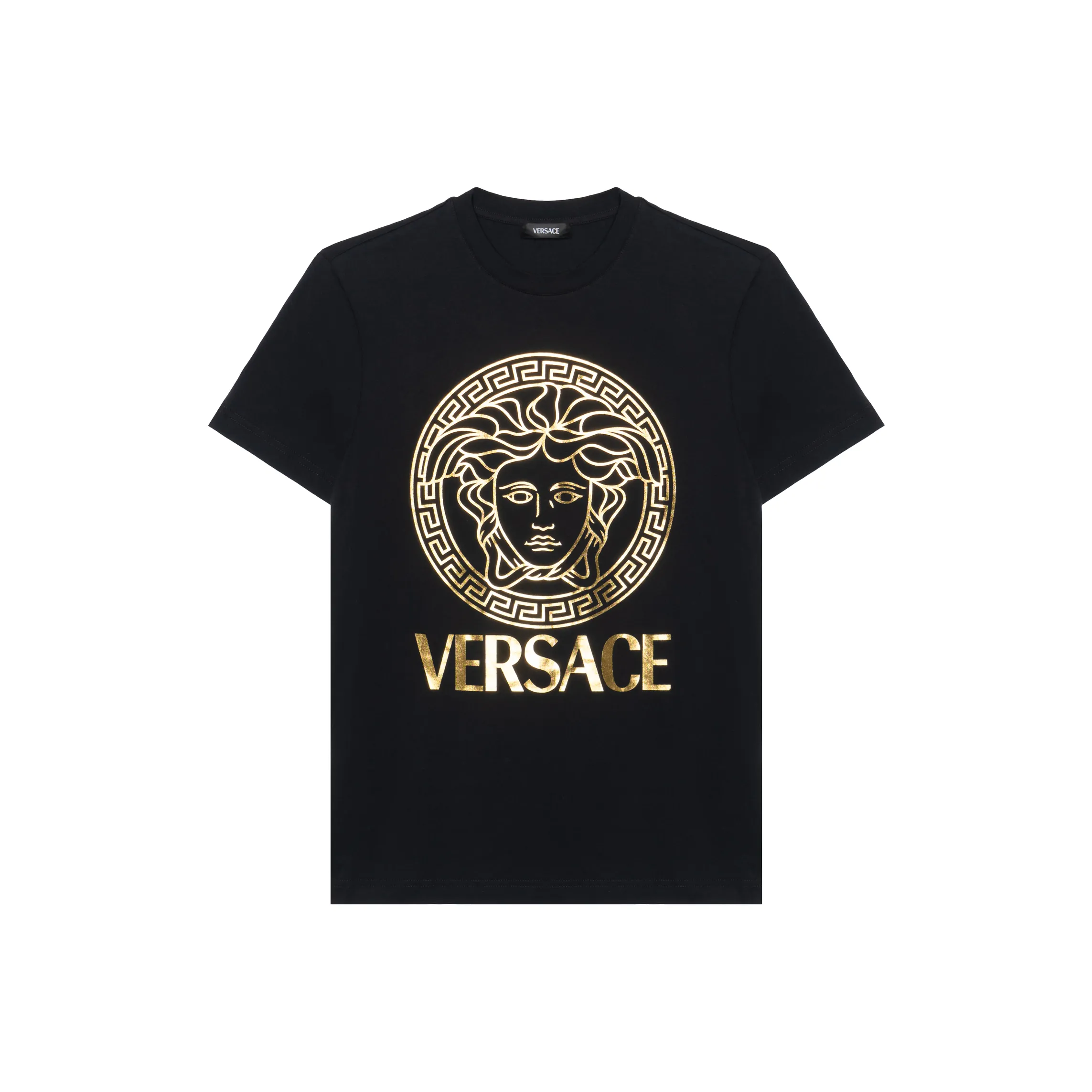 VERSACE Мужские черные T-рубашки