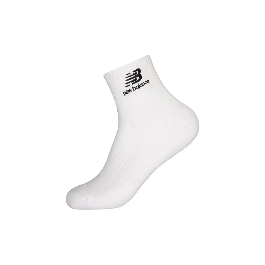 New Balance совместные низкие носки унисекс 1 упаковка белые