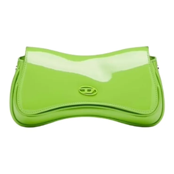 DIESEL Сумка из синтетической кожи маленькая женская светло-зеленая