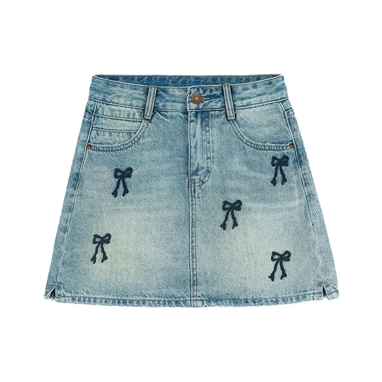 Wen Shan Джинсовые короткие юбки Женские