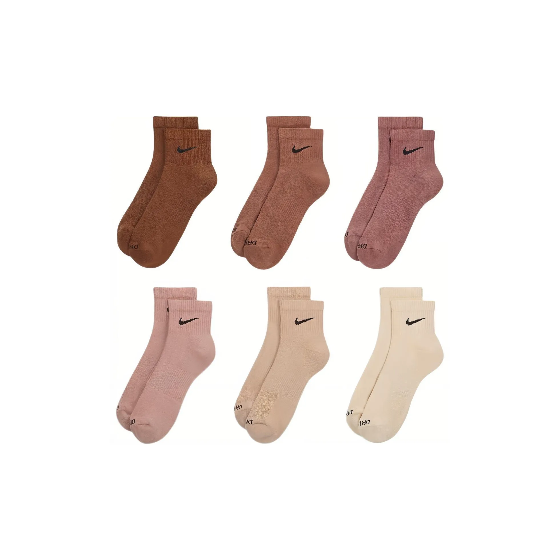 Nike Everyday Plus Cushioned Ankle Socks Unisex 6 Pack