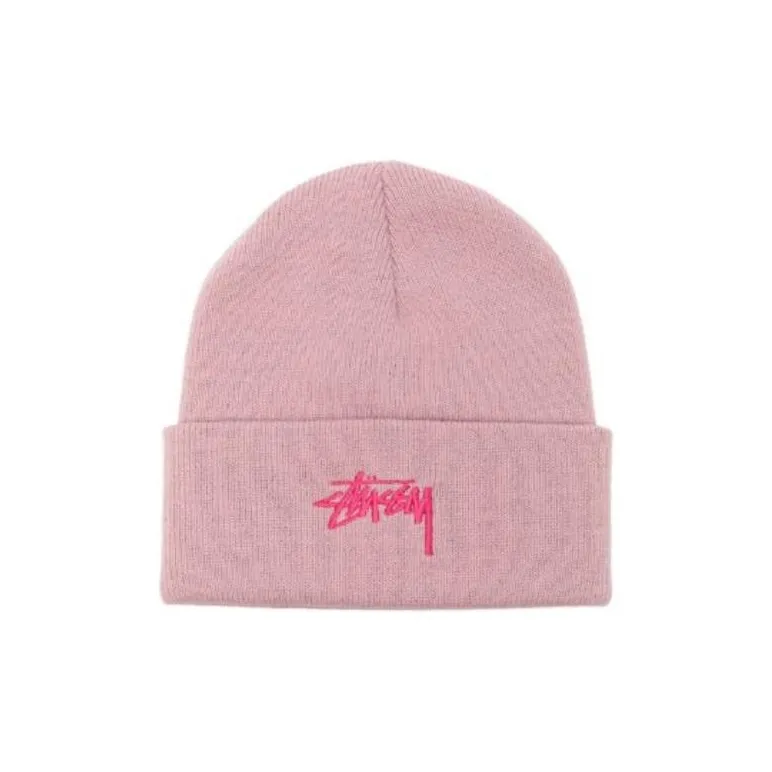 Stussy Acrylic Beanies Men's Pink