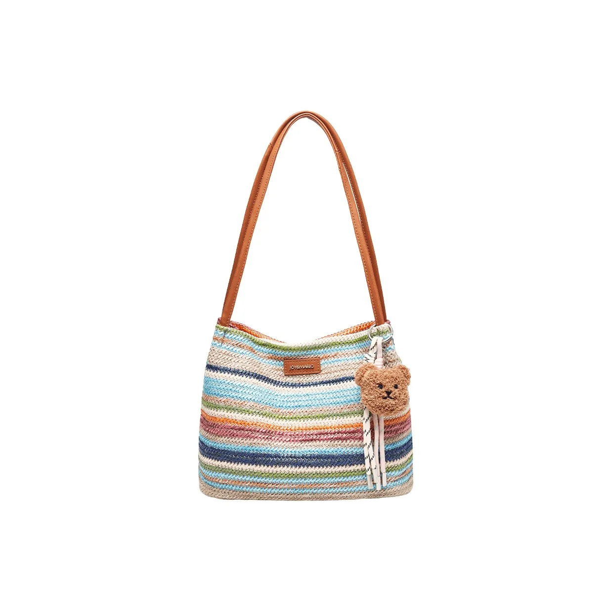 Joy Mario Ткань Синтетическая кожа Сумка-тоут Сумка через плечо Женская Радужная