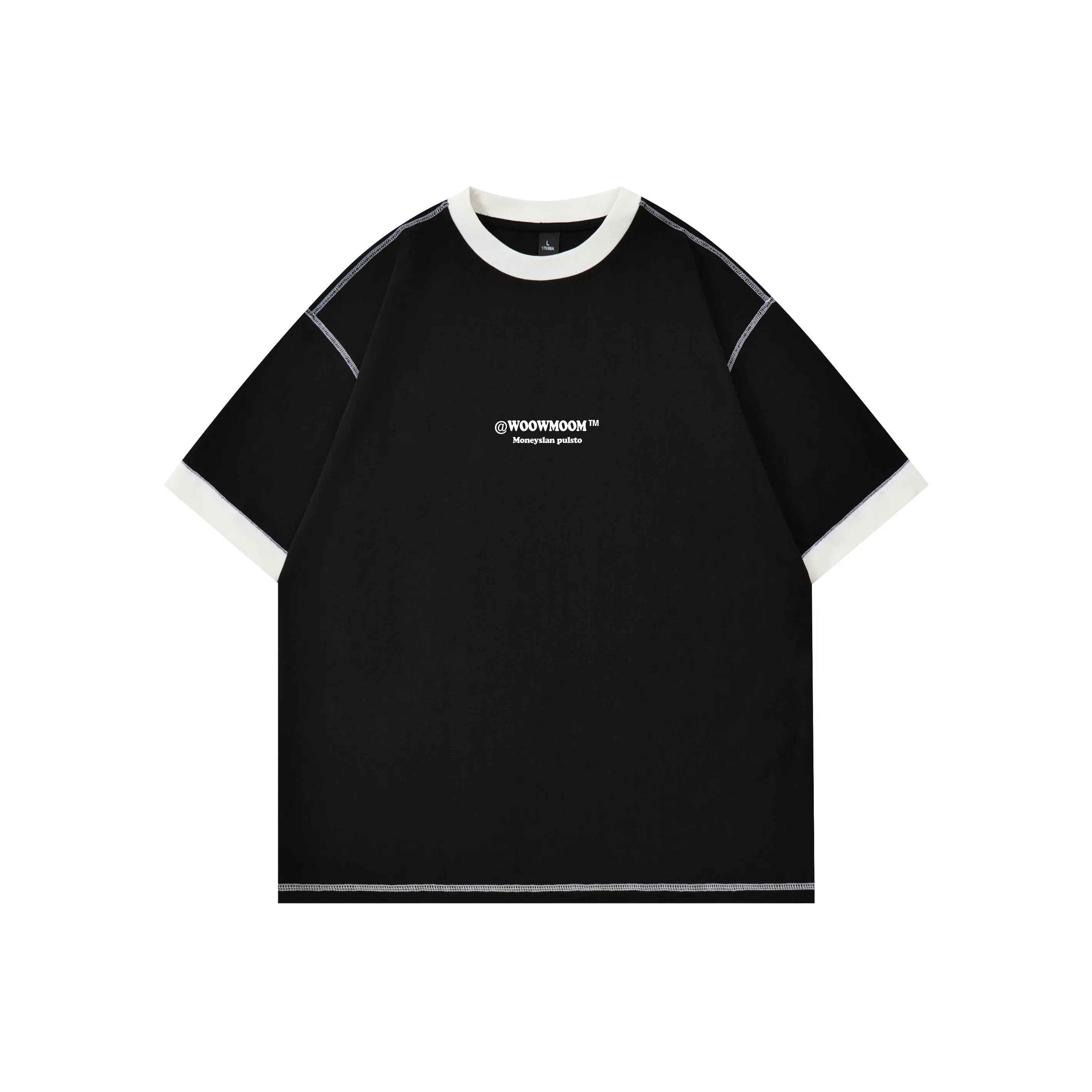 HIPHOPPUNKS Черный [Высокое качество] Унисекс Футболка