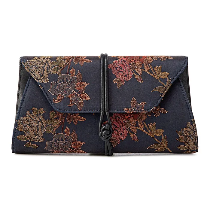 Liang Jin Ji Облако Марля+Спилок коровья Клатч Маленький Women's Silver Songjin