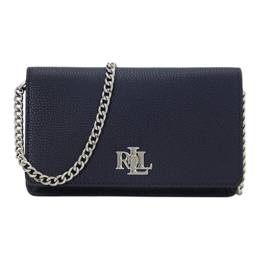 Ralph Lauren Leather Shoulder Bag Women's Black
