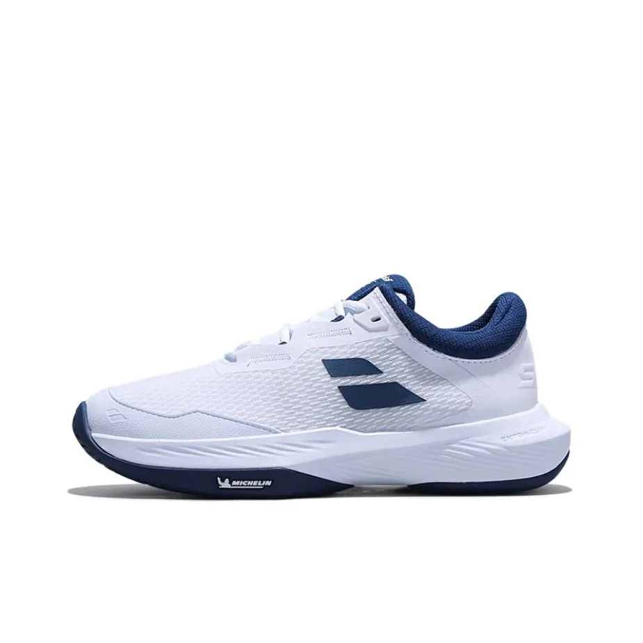 Babolat SFX 4 Устойчивые к истиранию Дышащие Низкие Кроссовки для тенниса Мужские Белые и Синие