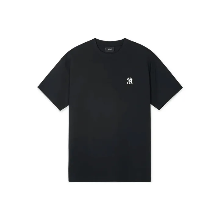 Mlb Base Logo Рукав с спущенным плечом T-рубашка Женская Черная