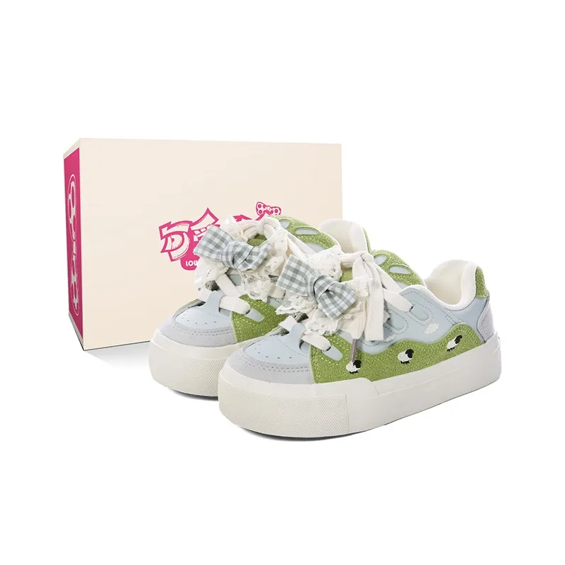 Lovely You Wear-resistant And Lightweight Low-Top Skateboard Shoes Women's Prairie Blue