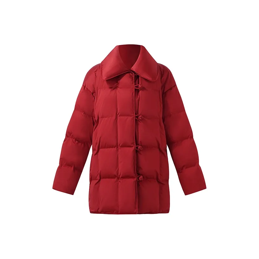 GOELIA Пуховик Женский Перечно-Красный