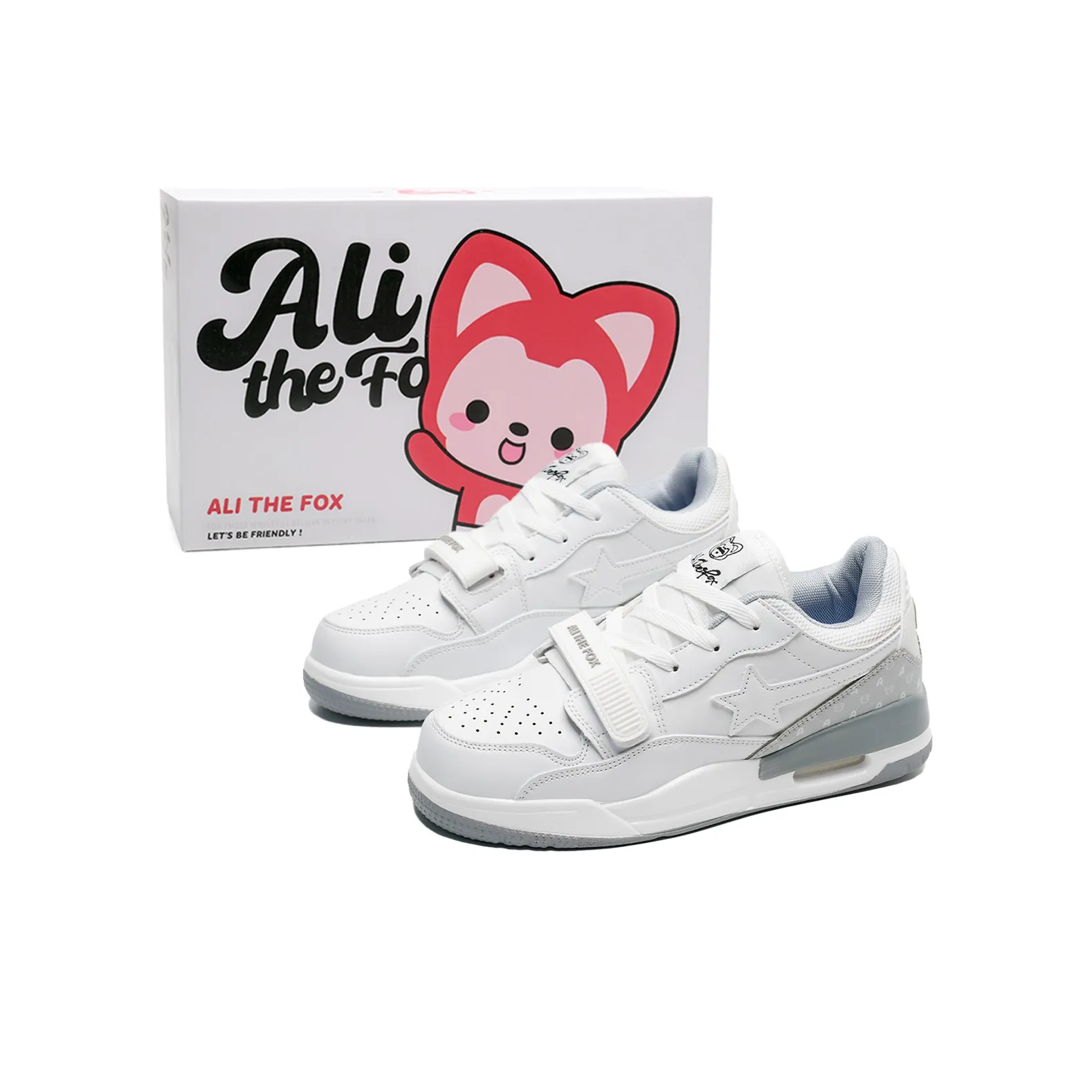 ALI THE FOX Balanced, Lightweight, And Breathable Low Top Skateboard Shoes Unisex